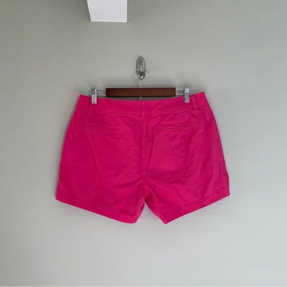 J. CREW Hot Pink Classic Chino Shorts Size 10 - Picture 6 of 9